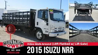 Isuzu NRR Flatbed Stakebed Truck with Lift Gate - Dallas Truck Sales