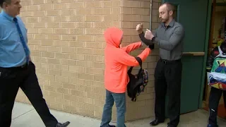 This teacher has a secret handshake with all of his students