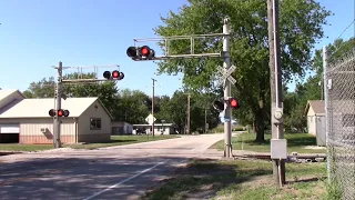 U.S. Highway 421/Kenton Street Railroad Crossing - TP&W 3441, 5015, and 2070 in Reynolds, Indiana