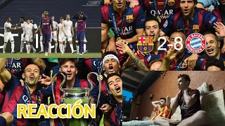 HINCHAS DEL BARÇA REACCIONAN 2 - 8 BAYERN MUNICH * hundidos y humillados otra vez ... *