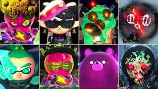 Splatoon 1, 2 & 3 - All Final Bosses (DLC Included)