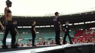 Madonna performing "I'm addicted" during Soundcheck in Vienna (29.7.2012)