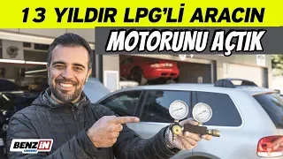 13 yıldır LPG kullanılan arabanın motorunu açtık | Ne çıktı?