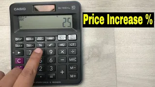 How to Calculate Price Increase Percentage On Calculator - Easy Trick