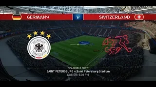 EA Sports FIFA 18 World Cup Mode Prediction / Round of 16 - GERMANY vs SWITZERLAND in 1080p #55