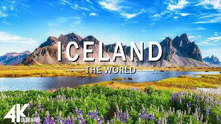 FLYING OVER ICELAND (4K UHD) - Relaxing Music Along With Beautiful Nature Videos - 4K Video HD