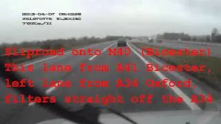 M40 near miss on sliproad L503 FEL