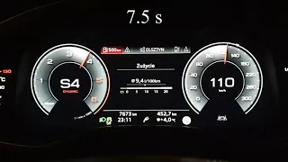 '19 A6 C8 40 TDI Quattro acceleration 0-100 and 0-200 in D and S ( LC )