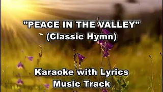 PEACE IN THE VALLEY "Karaoke" (Key : A)