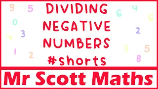 How to Divide Negative Numbers | Easy Way to Divide Positive and Negative Numbers #shorts