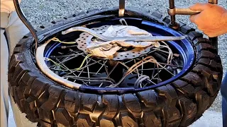 Mounting Tusk 2Track Adventure Tires. Just How Hard Is It?