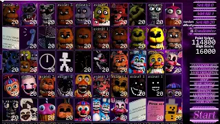 All Max Mode Death% 0 seconds Ultra Custom Night Speedrun - (Best possible time) -