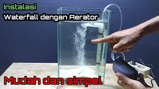 cara membuat sirkulasi waterfall dengan Aerator,,,, how to make a circulating waterfall with aerator