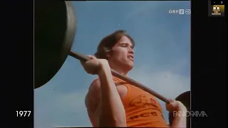 ARNOLD SCHWARZENEGGER TRAINING AT MUSCLE BEACH IN 1977!!