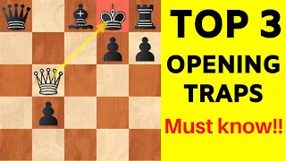 Top 3 Opening Traps Every Chess Player Should Know!