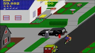 Paperboy Arcade Video Game (MAME) Middle Rd. Completed