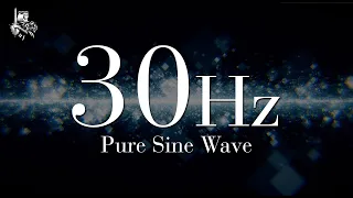 30 Hz Pure Sine Wave  //  Super Low Bass Note  //  True Pure Tone