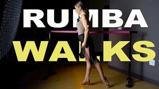 Rumba Walks Dance Lesson/ Footwork / Ballroom Dance / Valeria Khrapak
