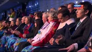 Медведев спит на церемонии открытия олимпийских игр.