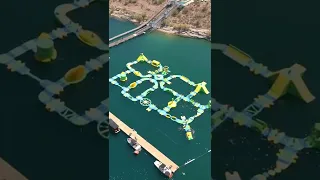 Who wants to try the new floating obstacle course at Lake Pleasant? 🌊😎