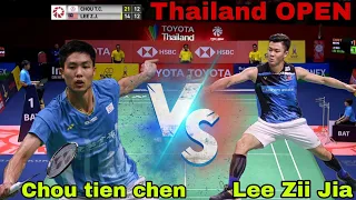 What a MATCH!! Lee Zii jia(MAS) Vs Chou Tien Chen(TPE) || THAILAND OPEN || Single Match ||