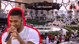 ANTHONY JOSHUA RAPPING IN DUBAI