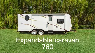Camper caravan expandable version