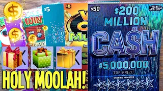 HOLY MOOLAH 😱 BIG WIN + BEST RUN EVER on TEXAS LOTTERY Scratch Offs