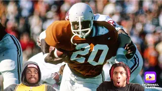 NEEDED WHOLE TEAM TO TACKLE EARL!!! Ki & Jdot Reacts to Earl Campbell Texas Highlights