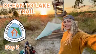 Swamp Hiking & Camping at a Tower in the Florida Wilderness | Ocean to Lake Trail Day 2