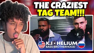 King Inertia 🇺🇸 x Helium 🇷🇺 | Bass Brotherhood | #GBB23 - Live Session | YOLOW Beatbox Reaction