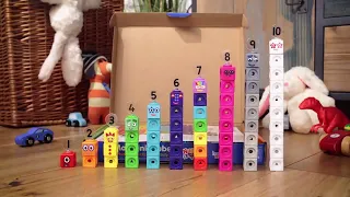 Numberblocks- Pattern Palace! 🟡🟣 | Numberblocks MathsLink Cubes | Learn to Count reversed