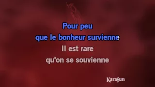 Karaoké Les passantes - Georges Brassens *