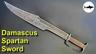 Forging a Damascus Spartan Sword