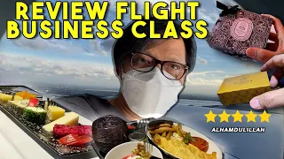 REVIEW BUSINESS CLASS FLIGHT UK - INDONESIA | RASA MAKANANNYA KURANG!