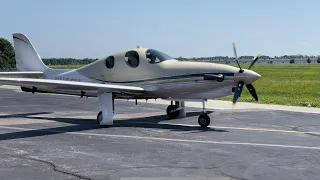 Turbine Lancair Evolution Startup, Taxi and Takeoff