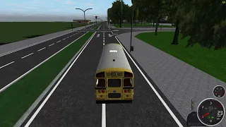 Rigs of Rods model Thomas built 1999 handicap school bus afternoon drop off route