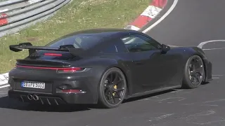 2021 Porsche 992 GT3 testing HARD on Nurburgring! Amazing Sounds!