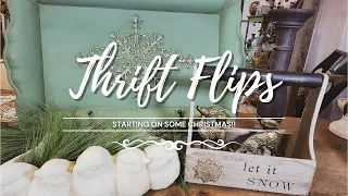 Starting on Some Christmas Projects • Thrift Flips • Trash to Treasure • Upcycled Decor