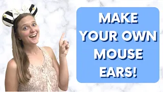 How to Make No-Sew Minnie Mouse Ears - DIY No-Sew Minnie Mouse Ear Headband Tutorial!