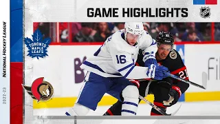 Maple Leafs @ Senators 4/1 | NHL Highlights 2023