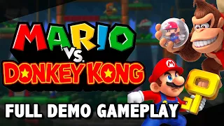 FULL DEMO GAMEPLAY - Mario vs. Donkey Kong [Nintendo Switch]