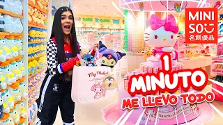 TODO lo que pueda AGARRAR en 1 MINUTO es GRATIS versión MINISO🎁😱 | Ani Cat😻