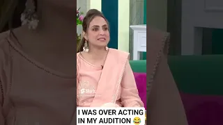 nadia khan first audition 😂 overacting|good morning Pakistan ❤️#shorts