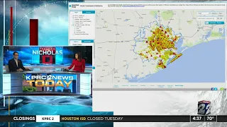 Thousands of people without power across Houston