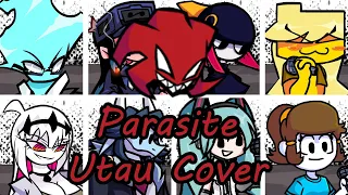 Parasite but Every Turn a Different Character Sings (FNF Parasite but Everyone sings) - [UTAU Cover]