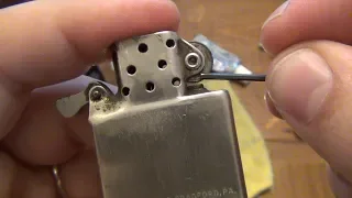 Most Common Problem With REALLY Old Zippo Lighters & How To Fix It !!!