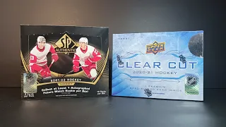 2020-21 Upper Deck Clear Cut & 2021-22 SP Authentic Hockey Box Breaks #nhl #hockeycards #upperdeck