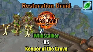Resto Druid in War Within Alpha: Keeper of the Grove vs Wildstalker First Look