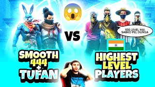 Smooth + Tufan vs India Highest Level Player 😳 - Garena Free Fire